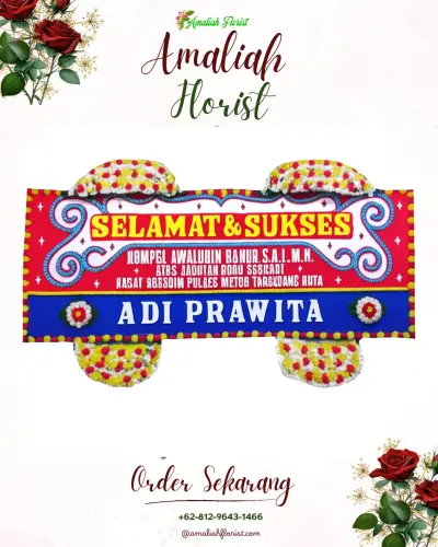 Karangan Bunga Ucapan Selamat di Somoketro